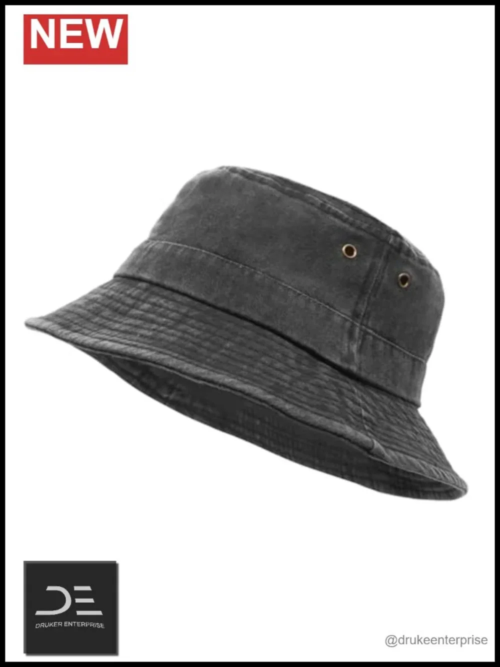 Retro Cotton Bucket Hat Foldable Sun Hat Summer Beach Fishing UV Protection